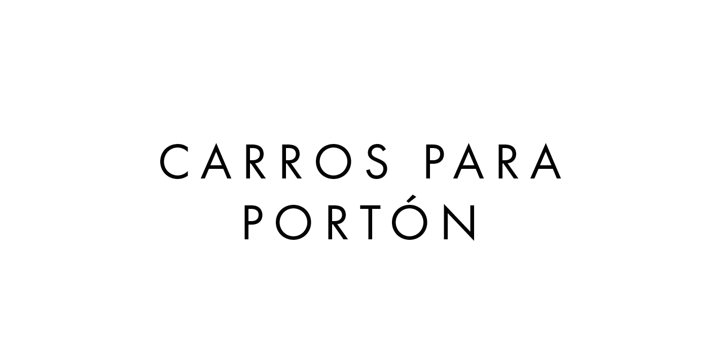 Carros para portón